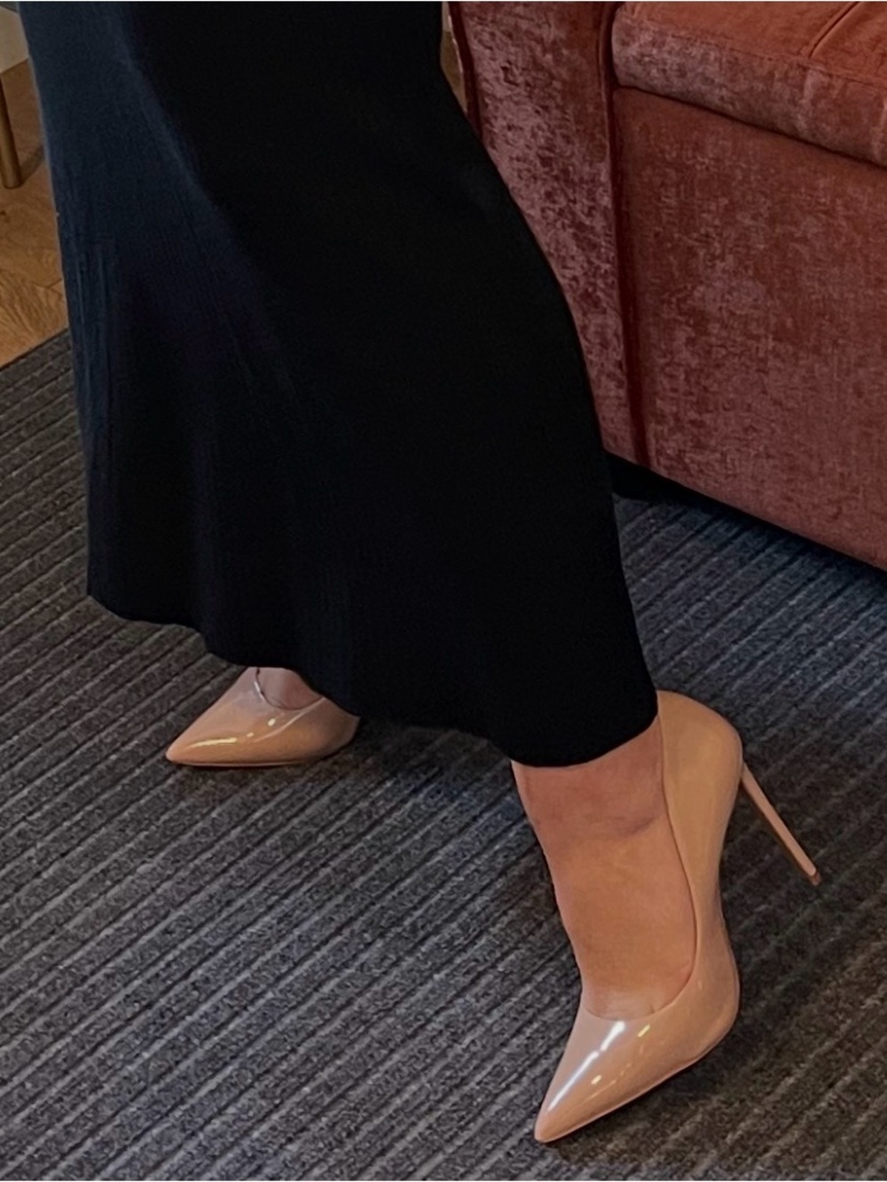 Aldo Stessty2.0 Nude Patent Pointed-Toe Stiletto Heels - Picture 10 of 10